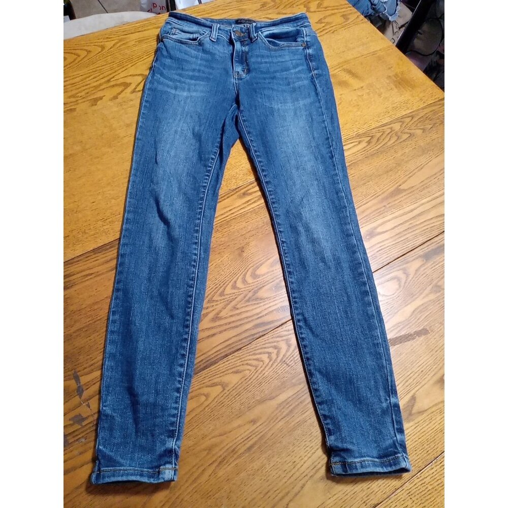 Judy Blue Mid Wash Stretch Skinny Jeans - Blue